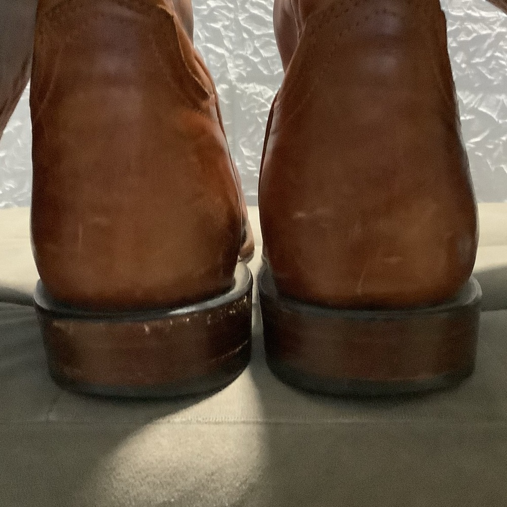 Lucchese Vintage Honey Rose Tall Leather Boots Size 11 - Picture 5 of 16